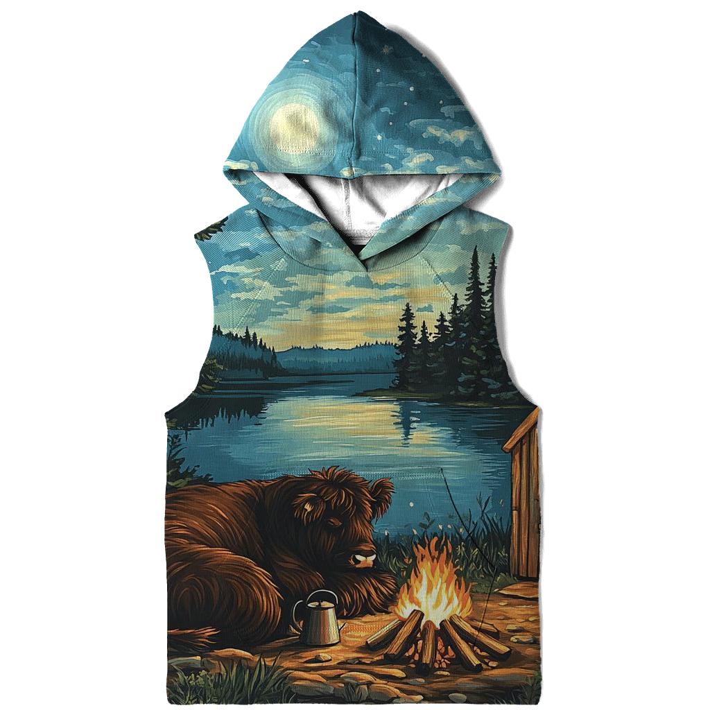 Highland Cow Moonlit Bothy Camp hoodie trends