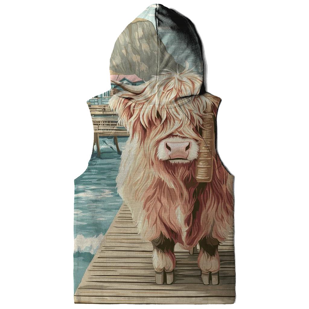 Highland Cow Ice Cream By The Pier custom hoodies