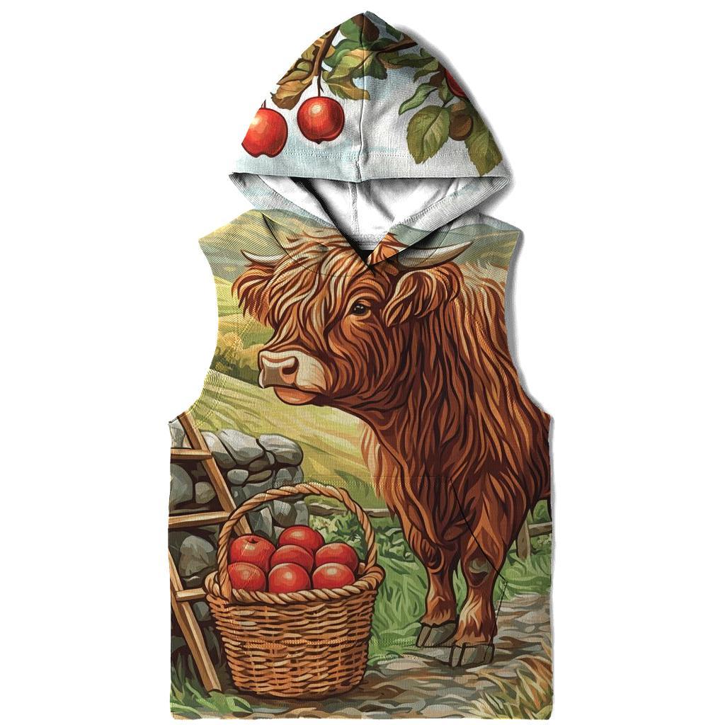 Highland Cow Orchard Apple Picker heavyweight hoodies