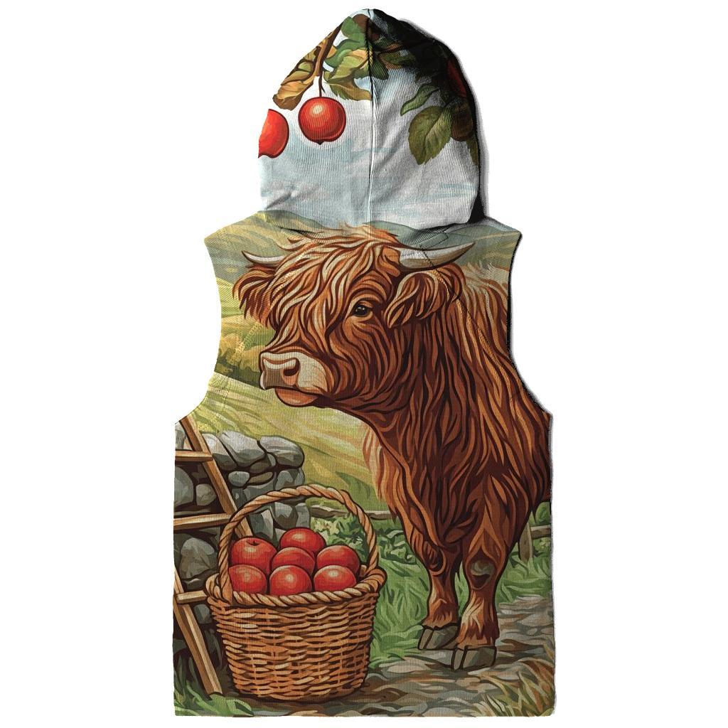 Highland Cow Orchard Apple Picker heavyweight hoodies