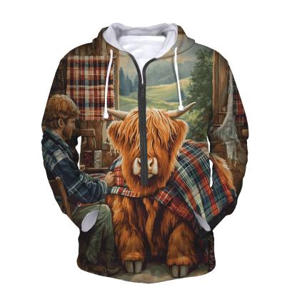 Tartan Workshop Highland Cow Artisan hoodie designs