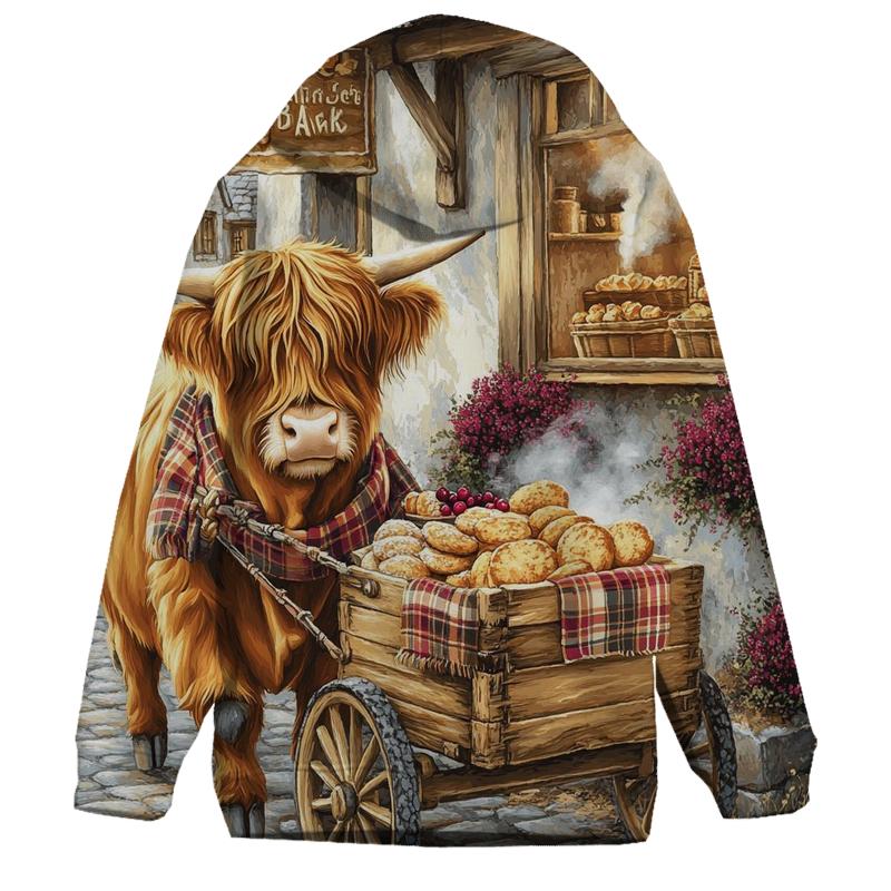 Highland Cow Bakery Morning Delivery heavyweight hoodies