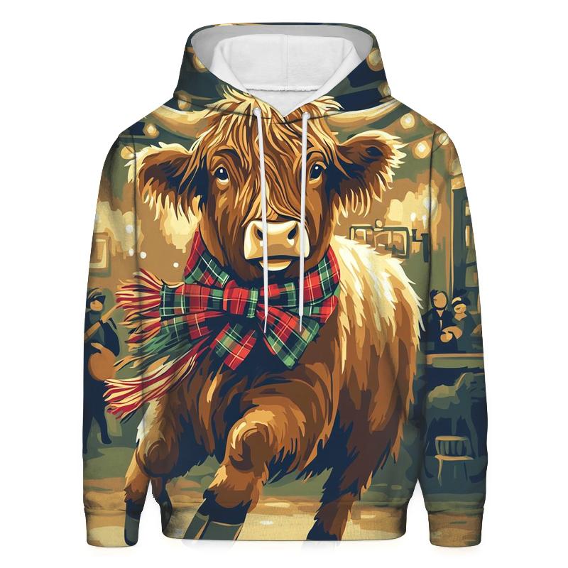 Ceilidh Night With Highland Cow Dancer hoodie styles