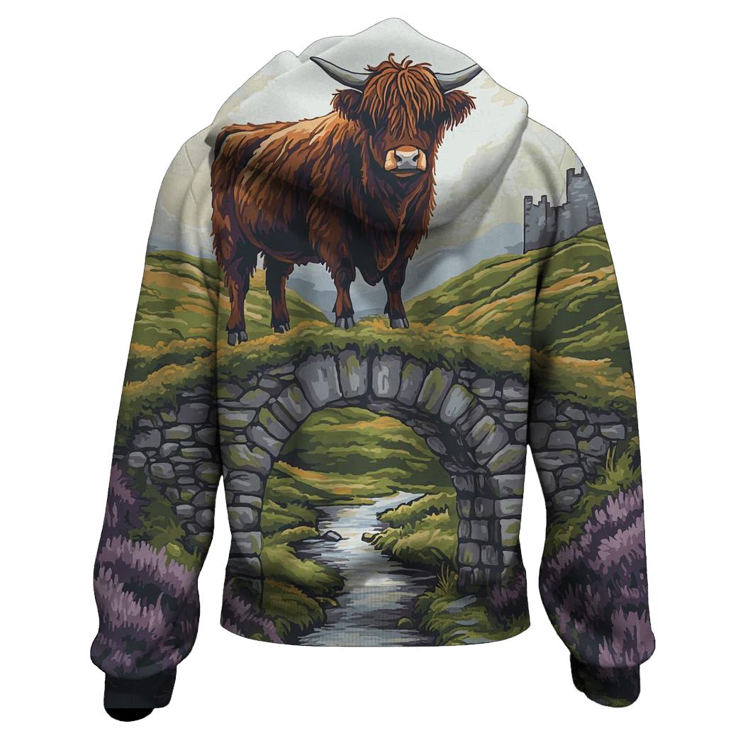 Stone Bridge Highland Cow Sentinel heavyweight hoodies