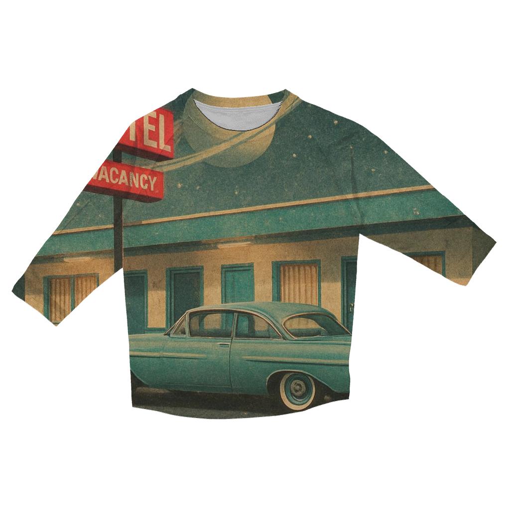Apollo Era Roadside Motel Postcard cotton quarter sleeve shirts