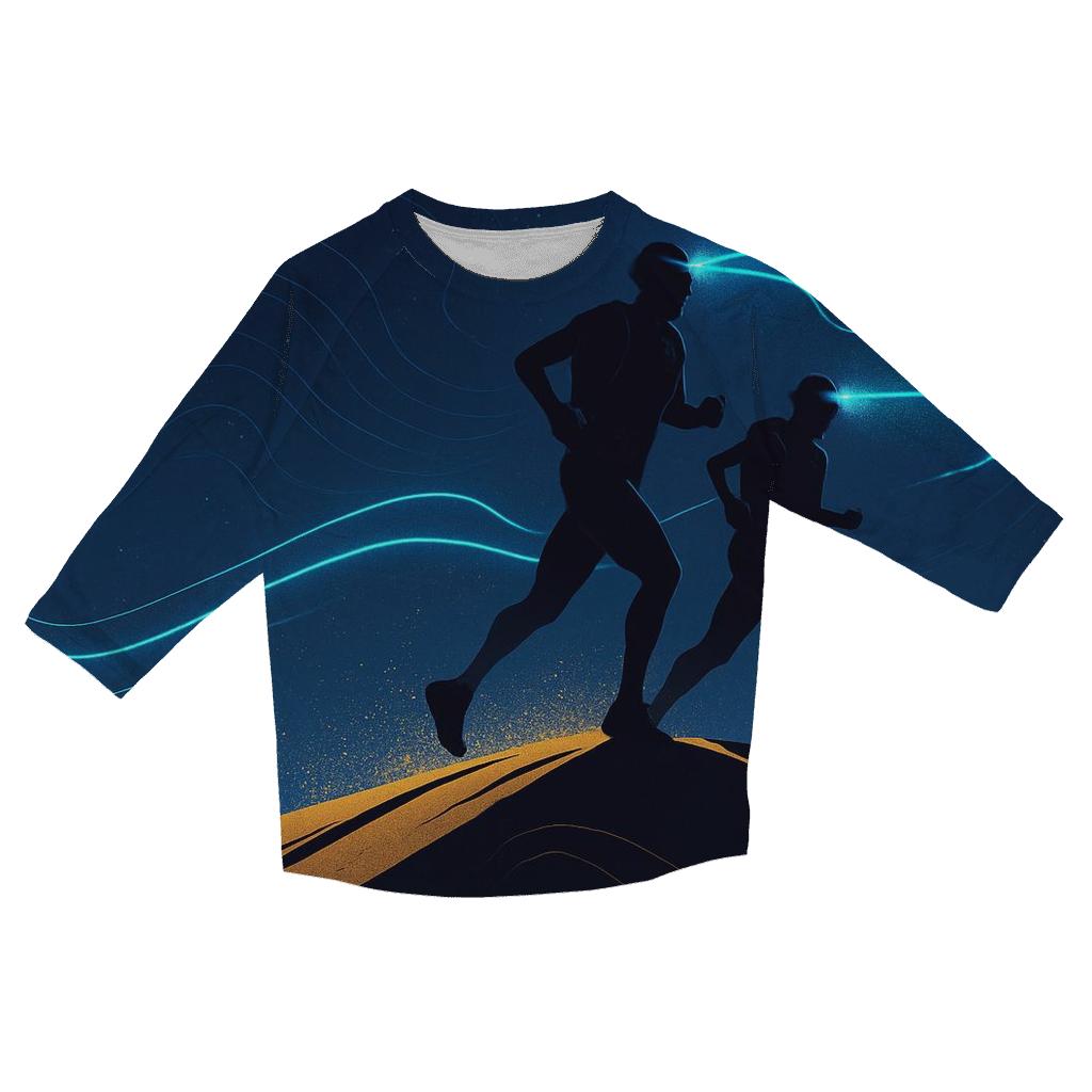 Desert Night Endurance Run custom 3/4 sleeve shirts