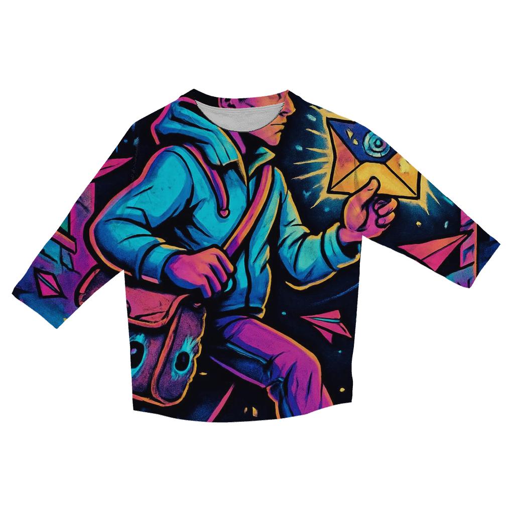 Pocket Dimension Postman trendy 3/4 sleeve tops