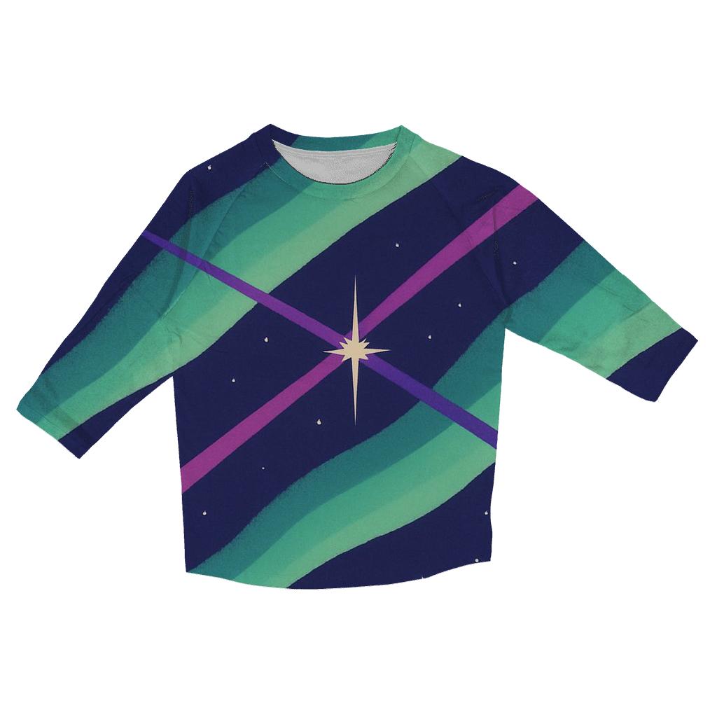 Aurora Ribbon Jet Outflow Tapestry trendy 3/4 sleeve tops