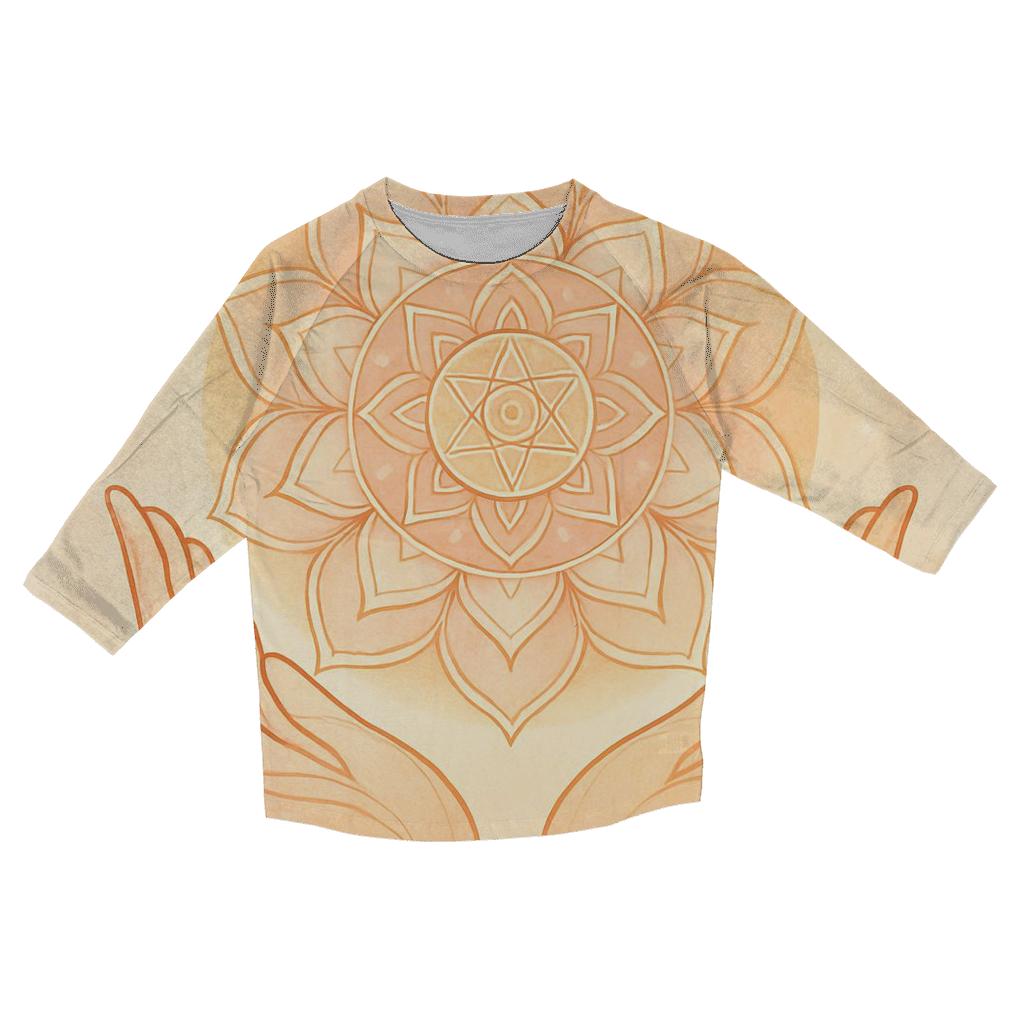 Hands Of Dawn Mandala custom 3/4 sleeve shirts