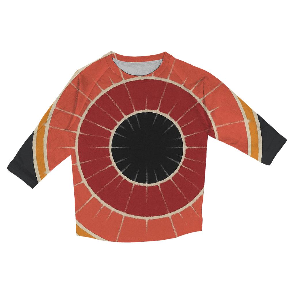 Eclipse Bullseye Kumo Halo printed three quarter sleeve shirts
