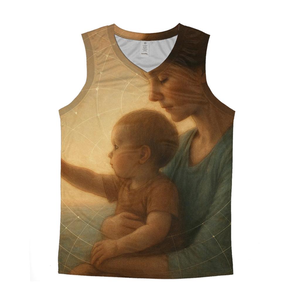 The Atlas In Her Arms A Mother Who Holds The Weight Of Your Becoming graphic print tank tops