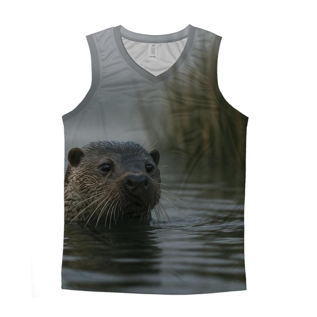 Mistline Hunter Eurasian Otter graphic print tank tops