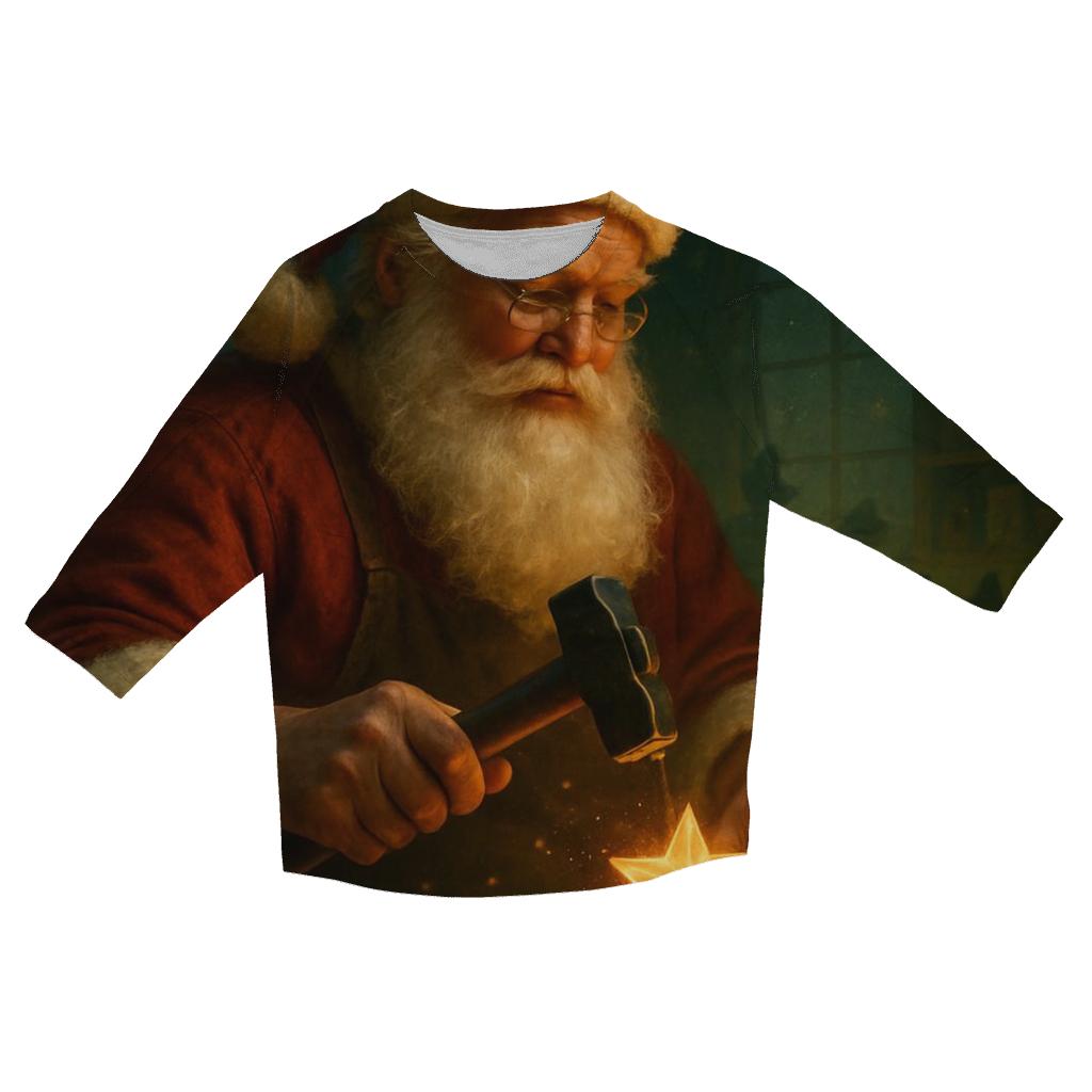 Celestial Workshop Santa And The Starlight Anvil stylish quarter sleeve tops