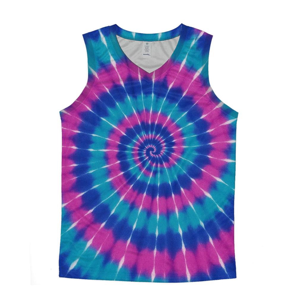 Nebula Spiral Overdye Vortex trendy fitted tank tops