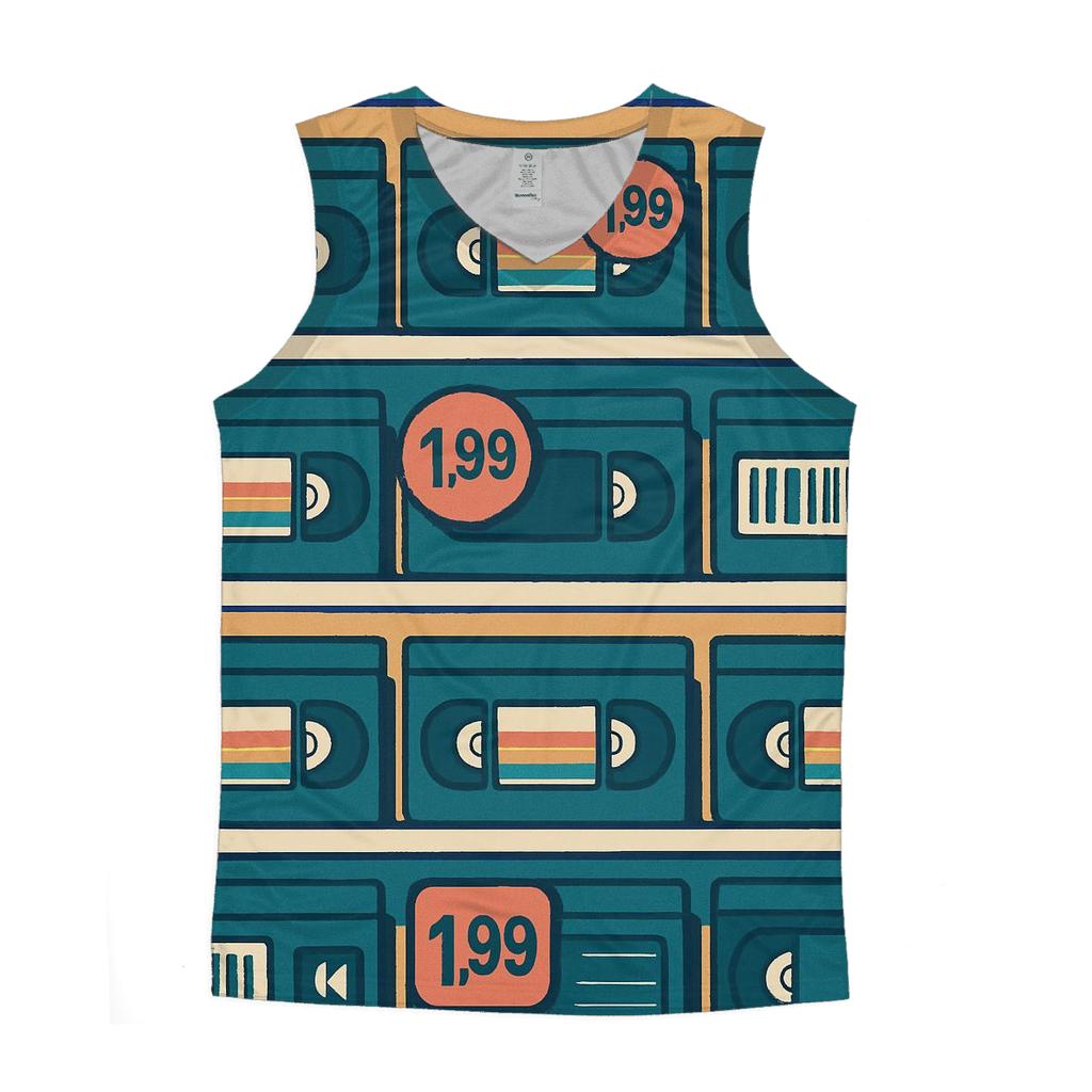 VHS Rental Aisle Icons trendy fitted tank tops