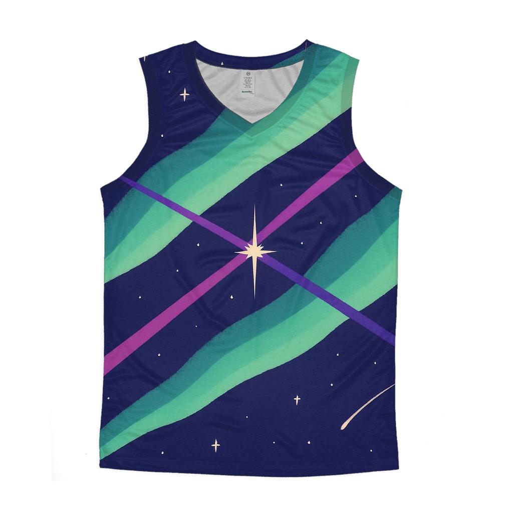 Aurora Ribbon Jet Outflow Tapestry casual summer tank tops