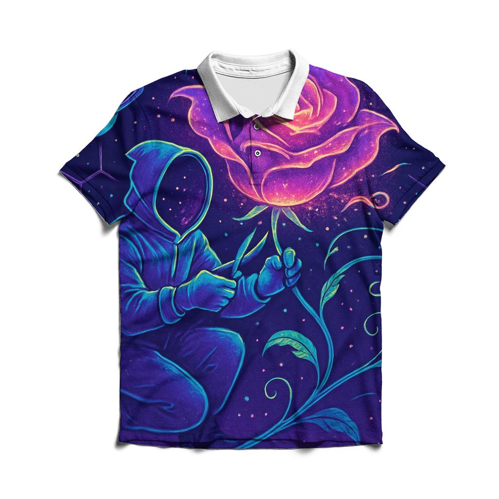 Chrono Bloom Nebula Gardener stylish collar polo tees