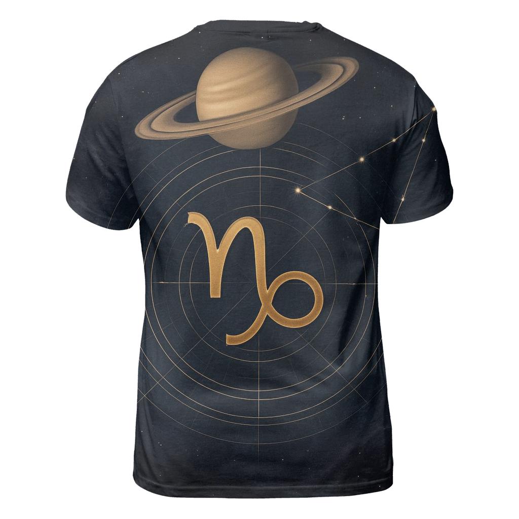 Saturn Return Capricorn Celestial Blueprint designer pattern shirts