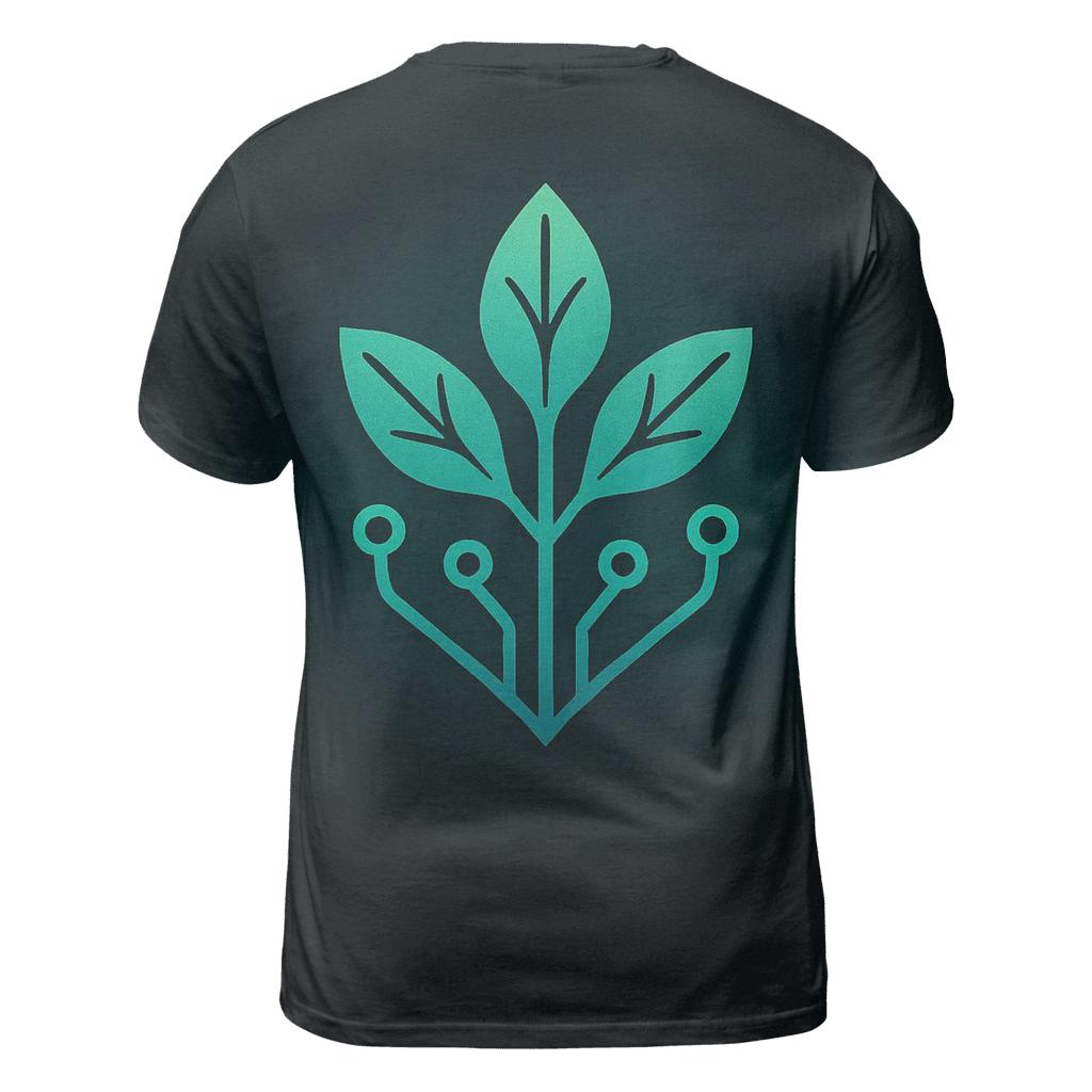 Aurora Circuit Botanical Emblem creative print fashion shirts
