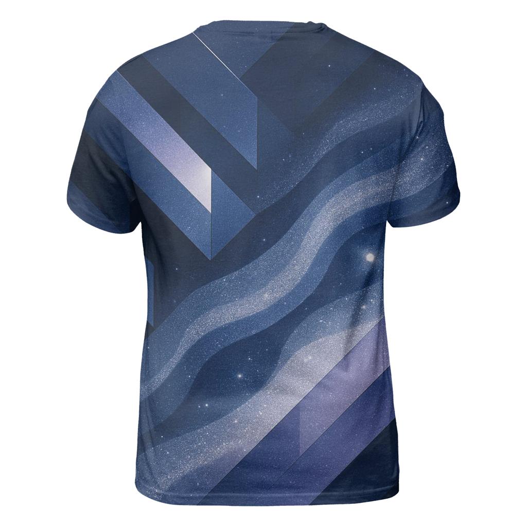 Velvet Prism Cascade artistic all-over print tops