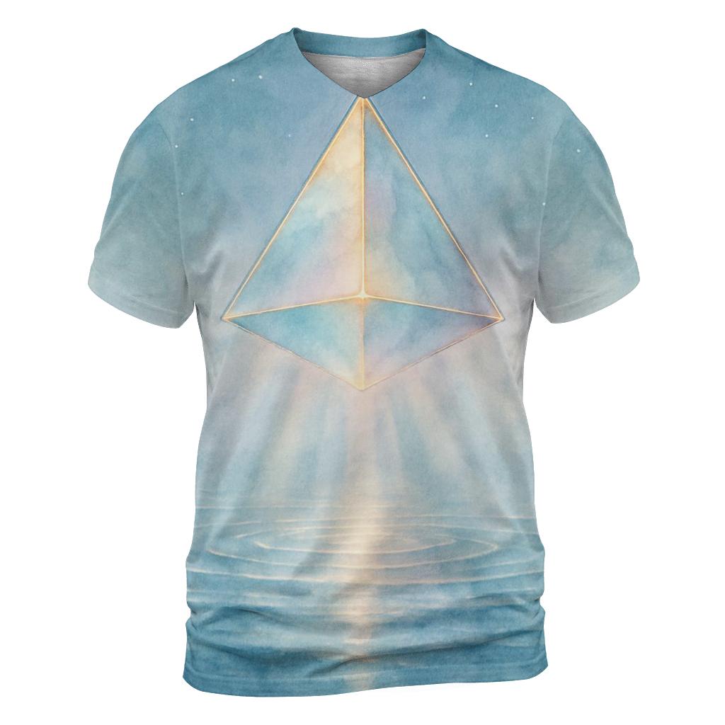 Stillness Prism creative print fashion shirts