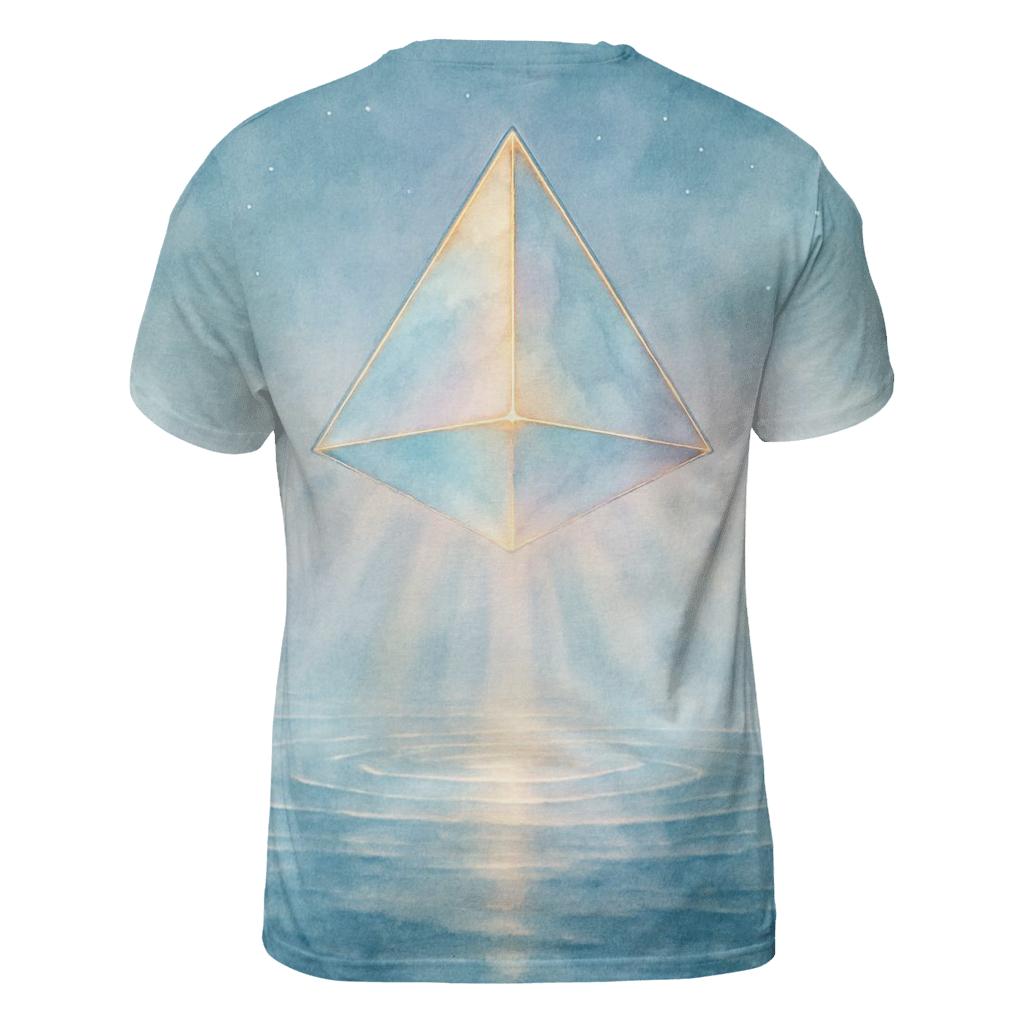 Stillness Prism creative print fashion shirts