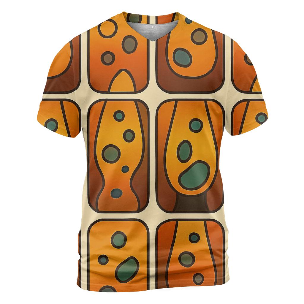 Groovy Lava Lamp Gradient Panels vibrant all-over design tees