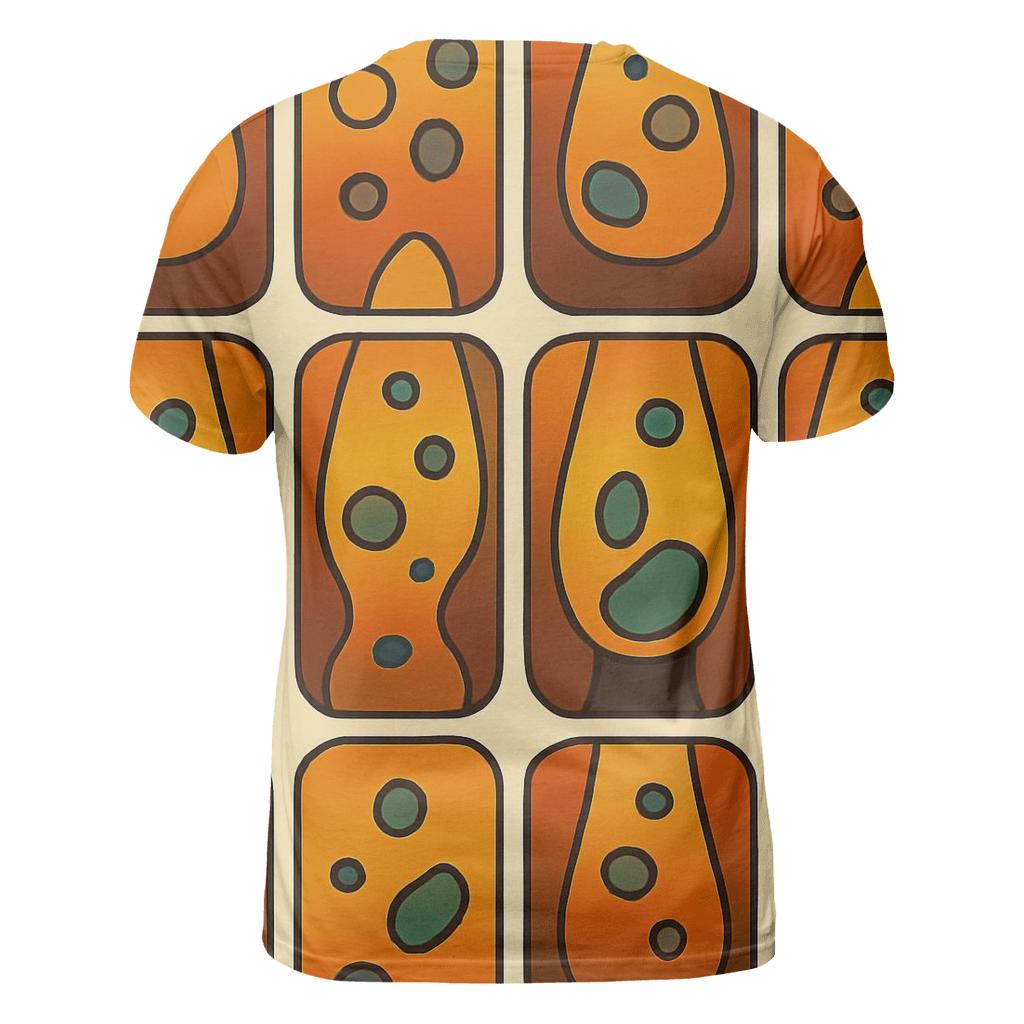 Groovy Lava Lamp Gradient Panels vibrant all-over design tees