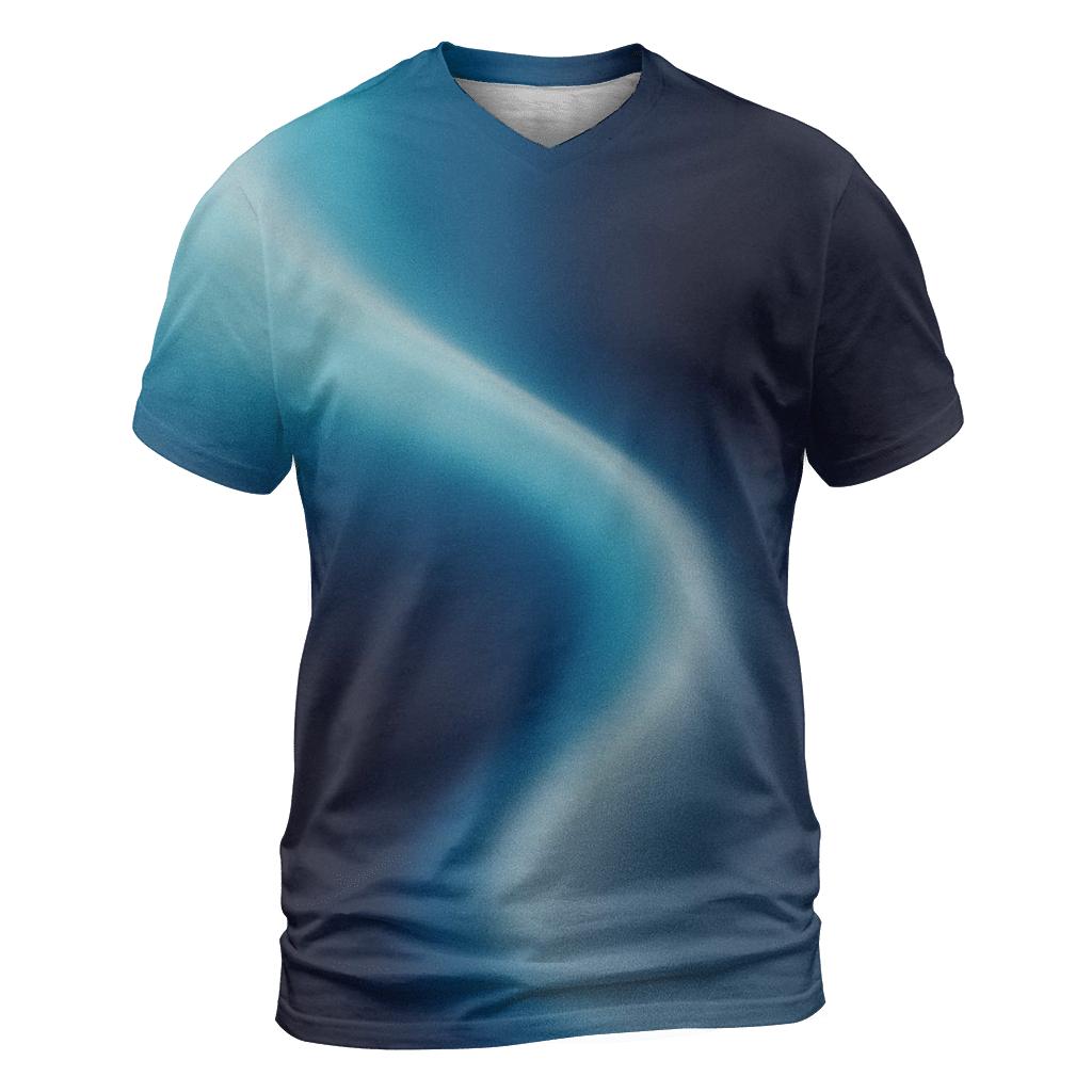 Polar Silk Confluence artistic all-over print tops