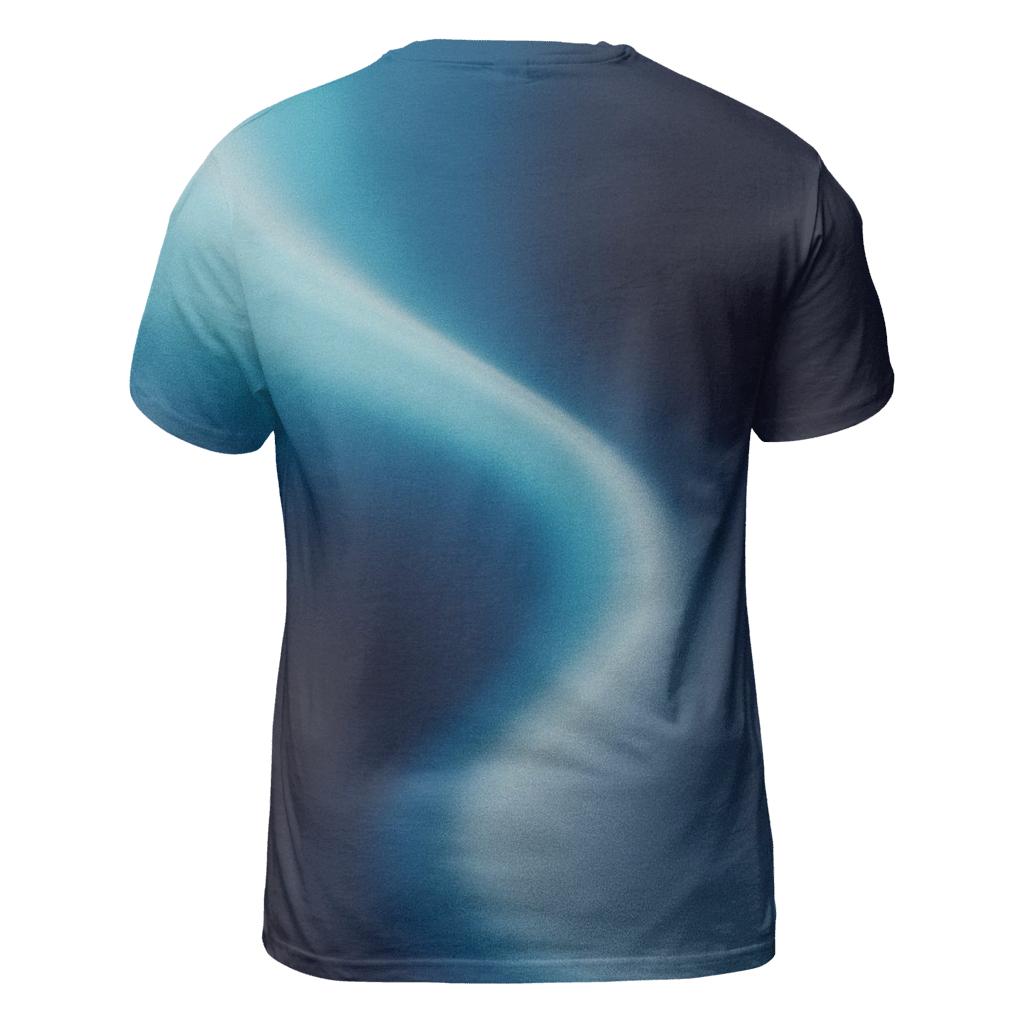 Polar Silk Confluence artistic all-over print tops