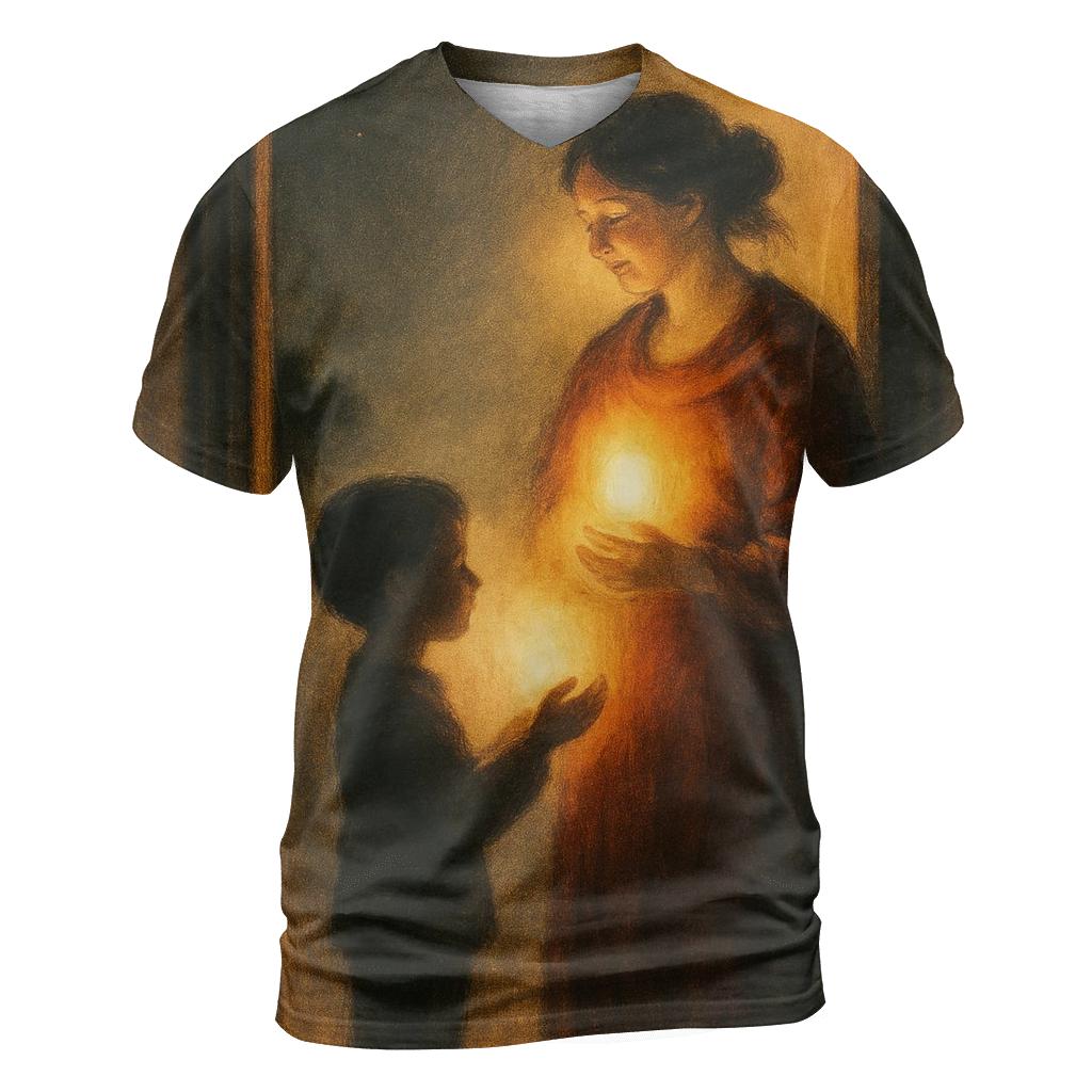 The Hearth Of Her Heart A Home You Carry Long After You Leave personalized full print shirts