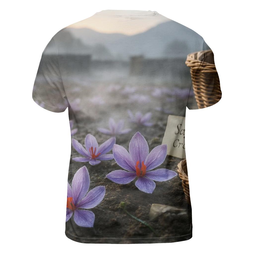 Saffron Crocus Harvest In A High Valley Terrace personalized full print shirts