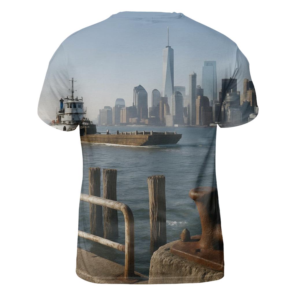 Red Hook Working Waterfront View To Lower Manhattan designer pattern shirts