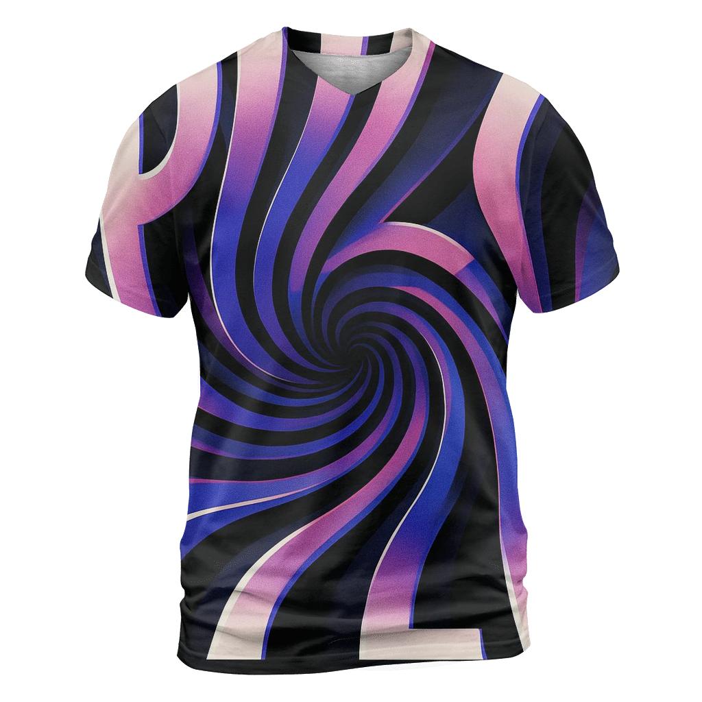 Prismatic Gravity Well Typography Poster statement graphic shirts