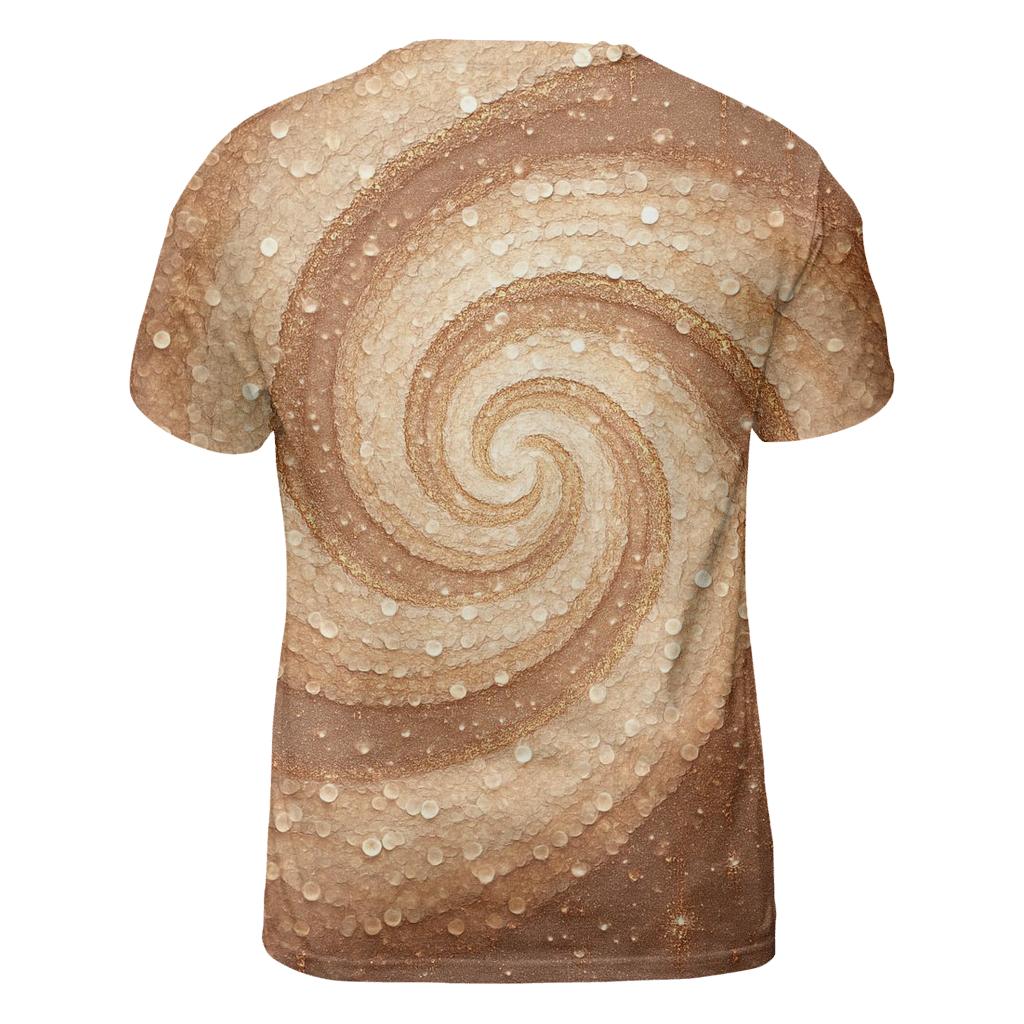 Champagne Sequin Nebula custom all-over print shirts