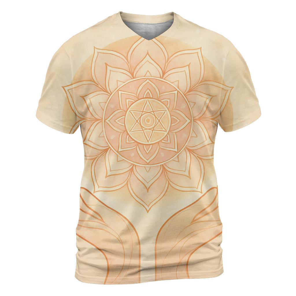 Hands Of Dawn Mandala unique graphic print tees