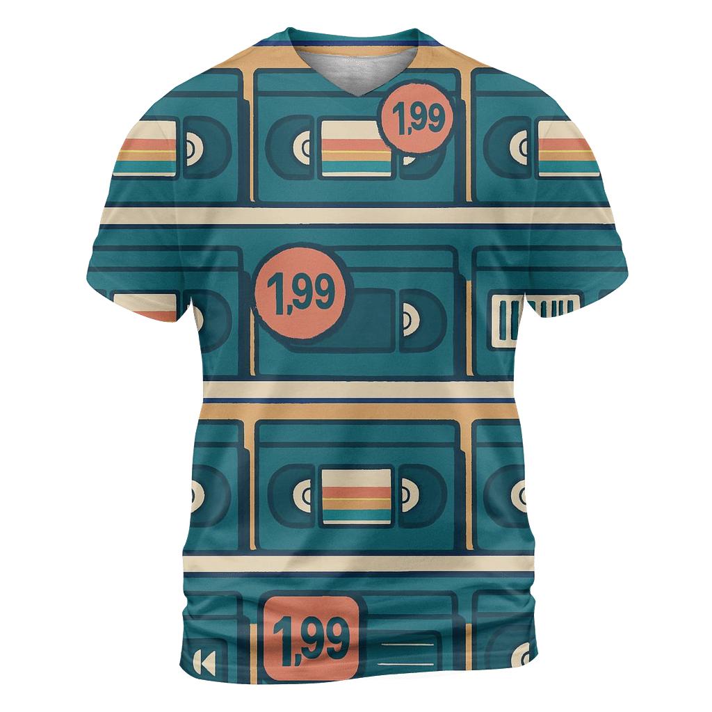 VHS Rental Aisle Icons personalized full print shirts