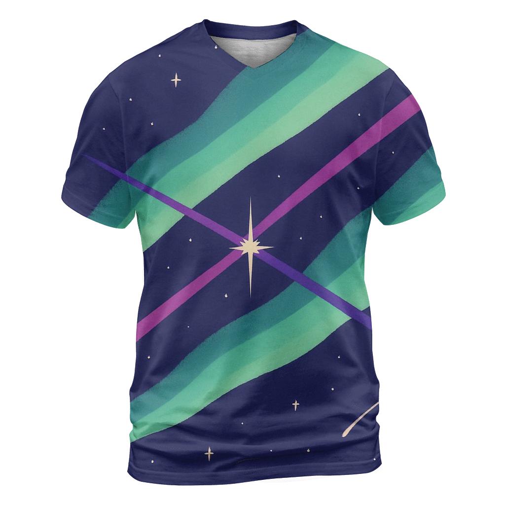 Aurora Ribbon Jet Outflow Tapestry trendy printed shirt styles