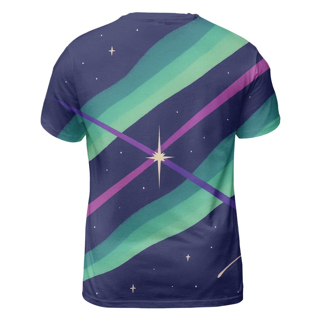 Aurora Ribbon Jet Outflow Tapestry trendy printed shirt styles