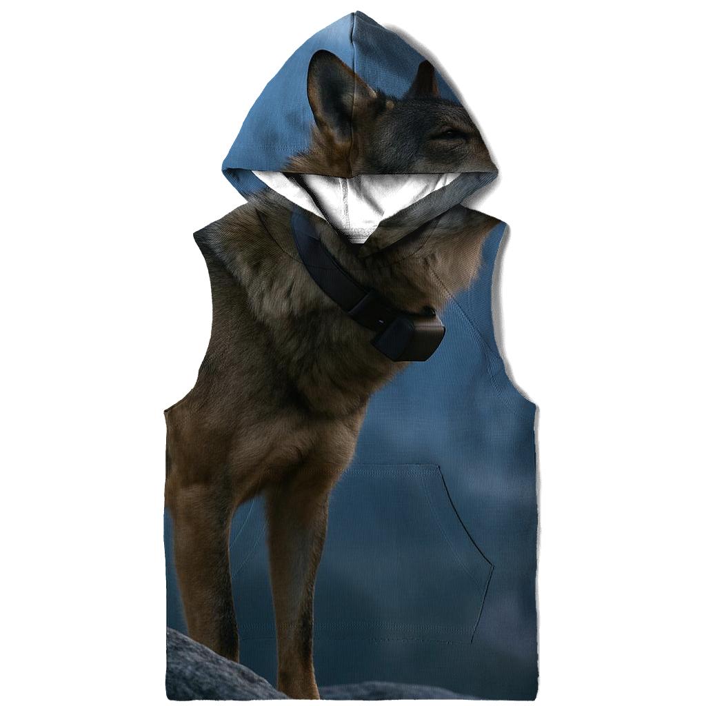 Radio Collared Iberian Wolf On The Camino Ridge hoodie designs