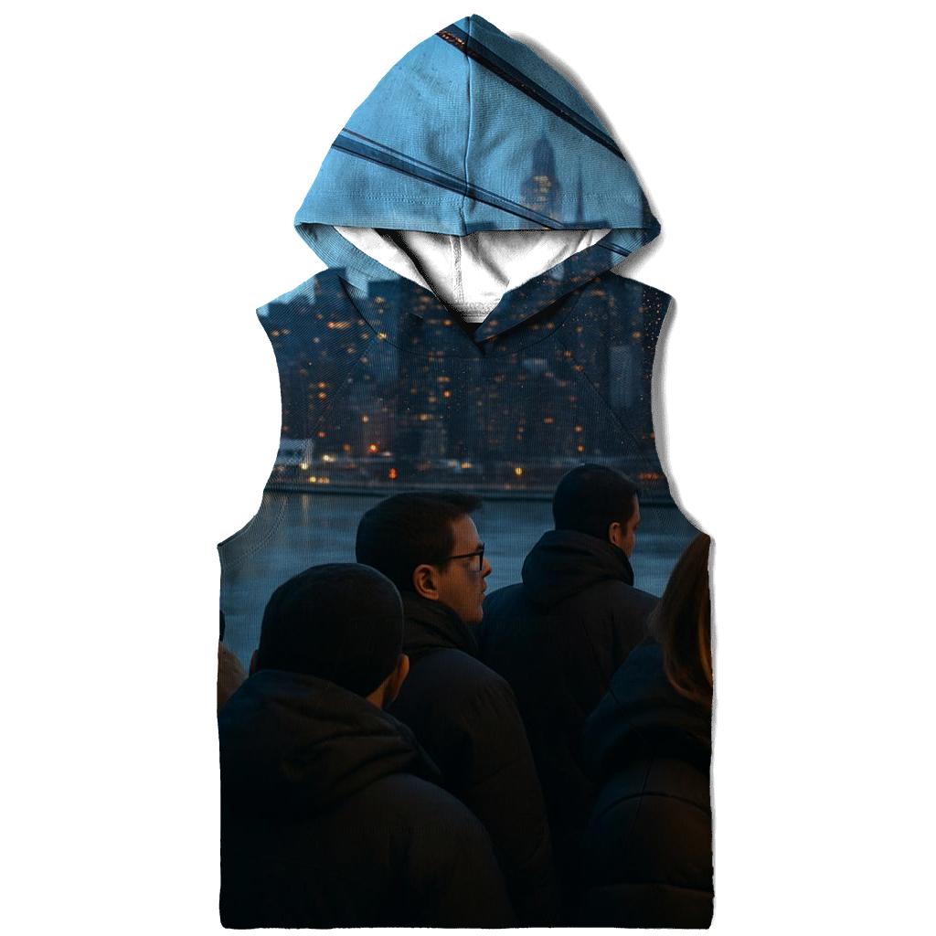 Roosevelt Island Tramway Blue Hour Crossing pullover hoodies
