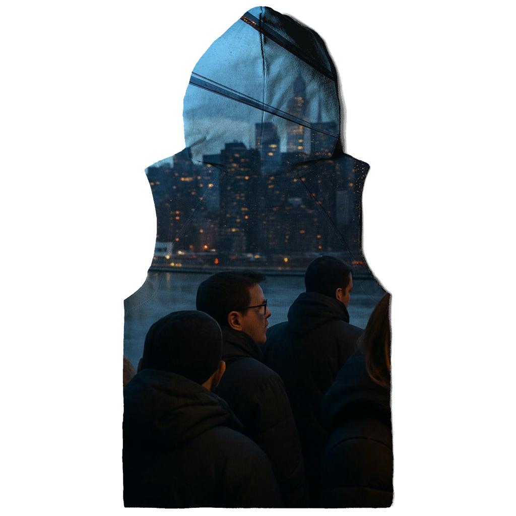 Roosevelt Island Tramway Blue Hour Crossing pullover hoodies