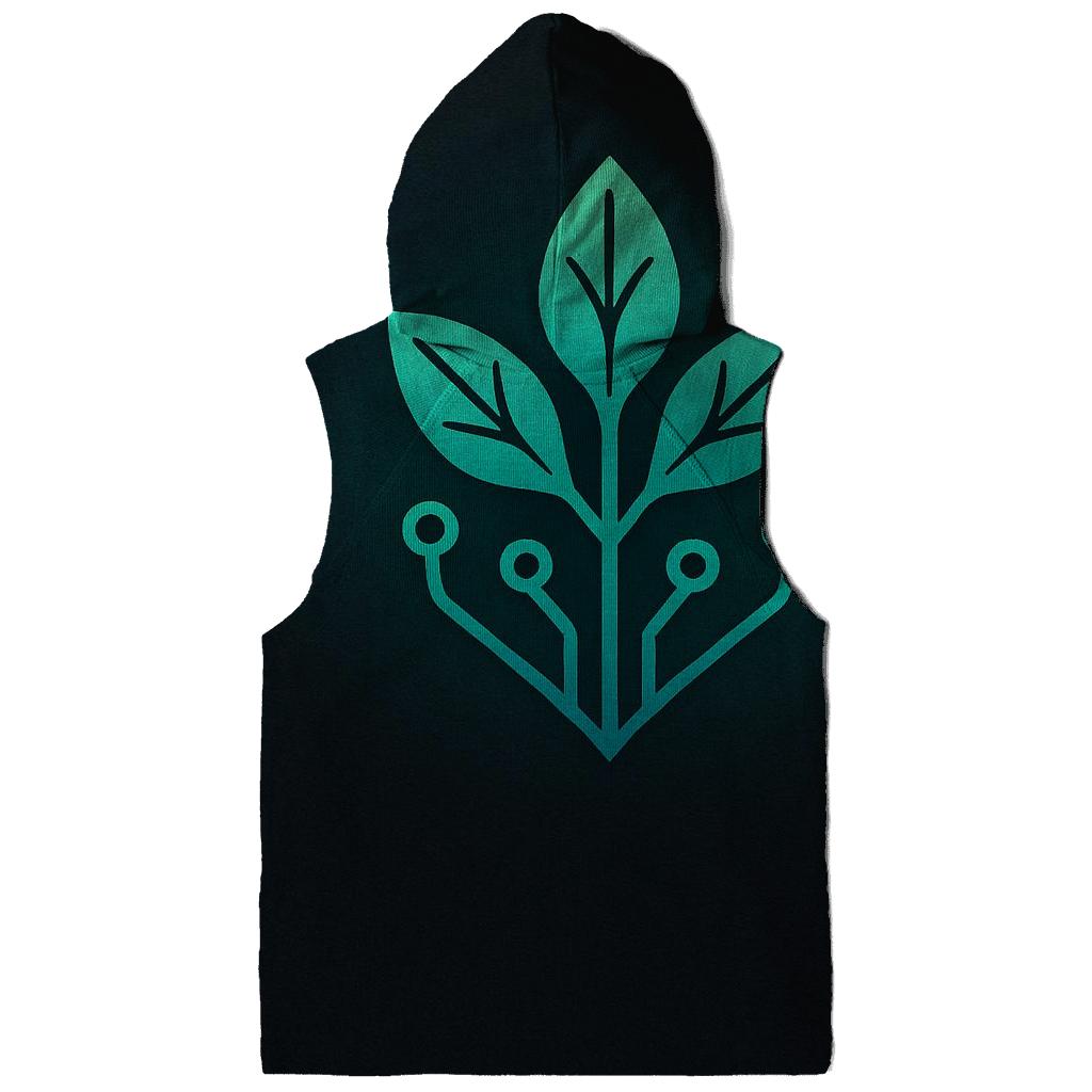 Aurora Circuit Botanical Emblem premium hoodies