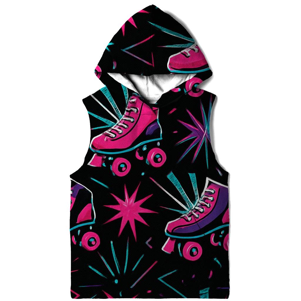 Roller Rink Strobe Pattern pullover hoodies