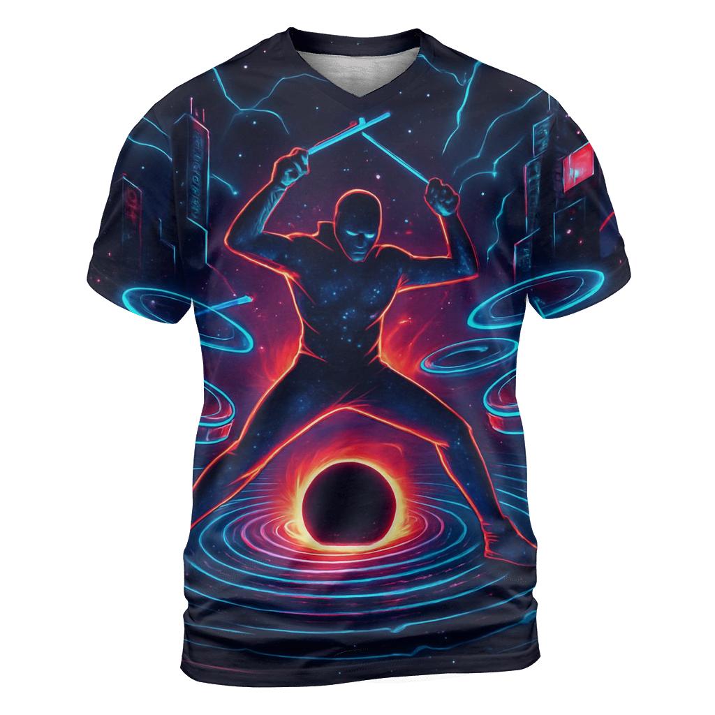 Event Horizon Drumline custom all-over print shirts