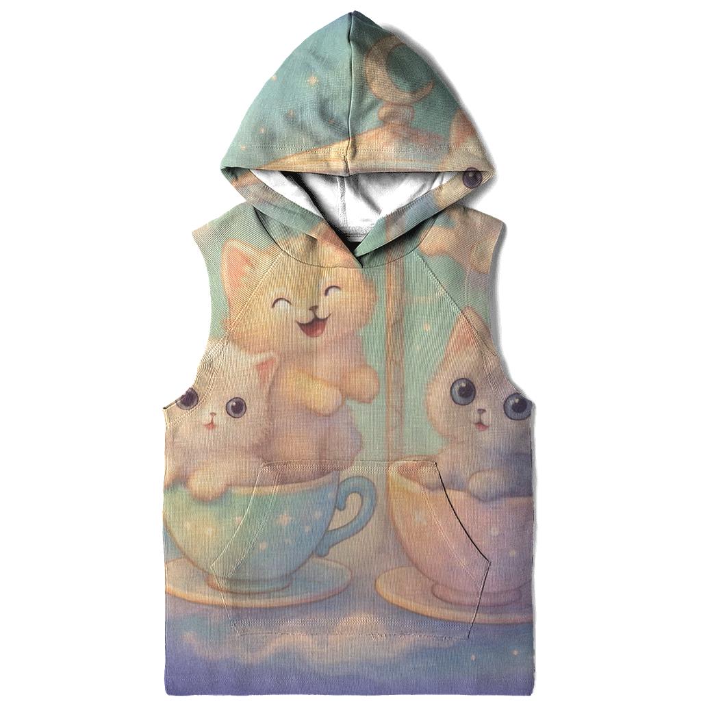 Moonlit Teacup Kitten Carousel hoodies fashion
