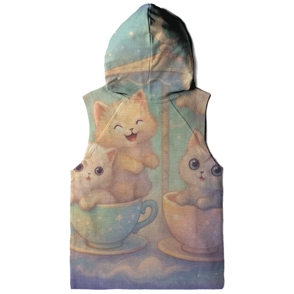 Moonlit Teacup Kitten Carousel hoodies fashion