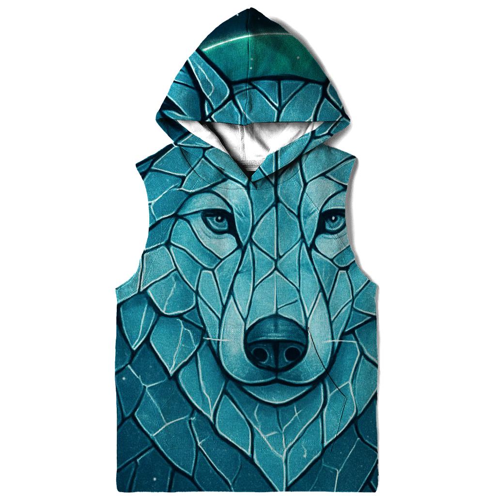 Aurora Glass Sentinel Wolf hoodie designs