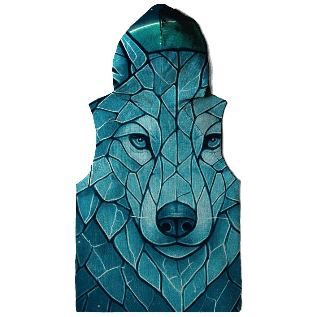 Aurora Glass Sentinel Wolf hoodie designs