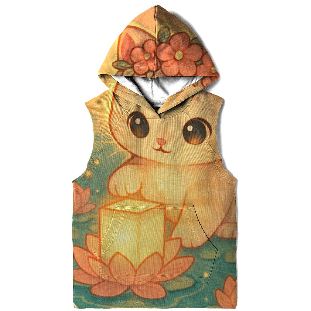 Sunrise Lantern Paws In The Lotus Pond hoodie designs